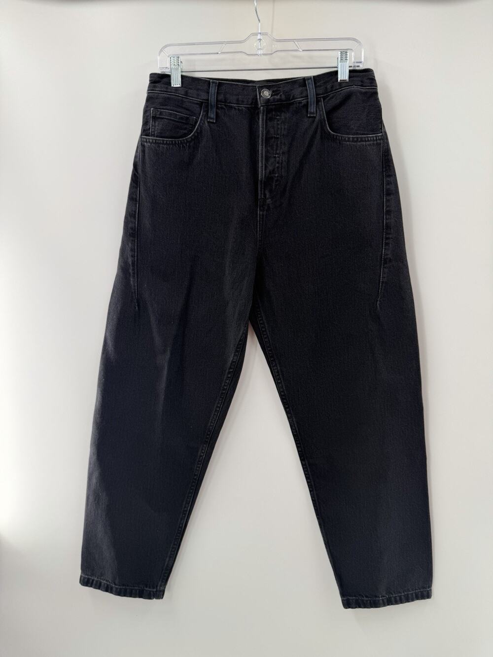 Favorite Daughter Women’s Nikki Barrel Jeans Cotton Button Fly Asphalt 27 NEW